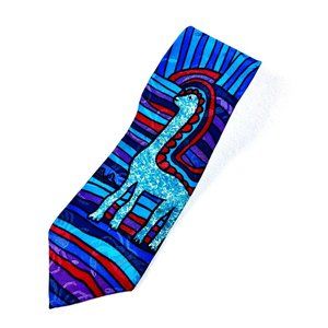 Vintage Desert Designs Italian Silk Art to Wear Necktie